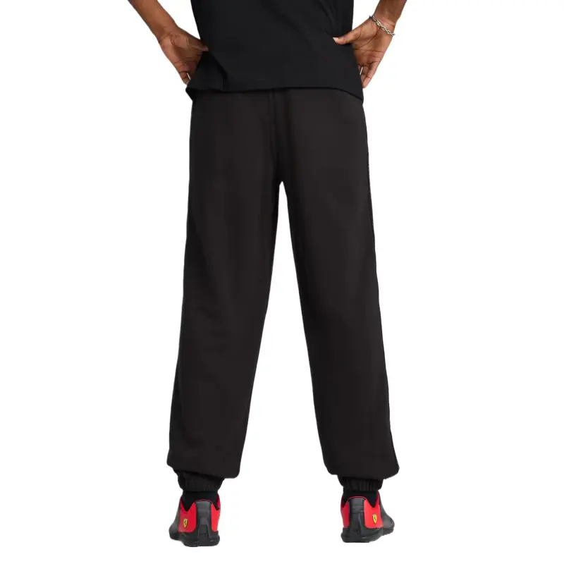 PUMA x Ferrari SCUDERIA Knitted Sweatpants Men's Black-3