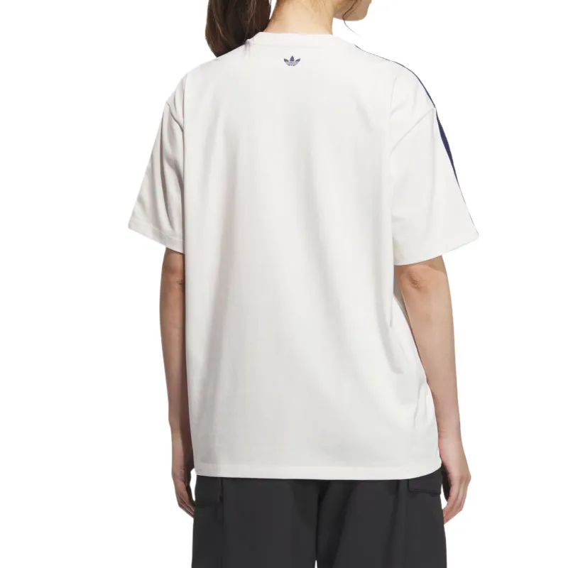 Adidas Originals x Disney Drop Shoulder Sleeve T Shirt Women's White-2