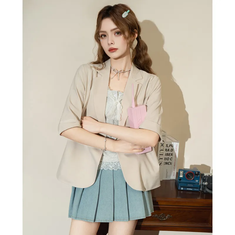 FAWENXIANGZI Summer Business Suit Loose Fit Women's-2