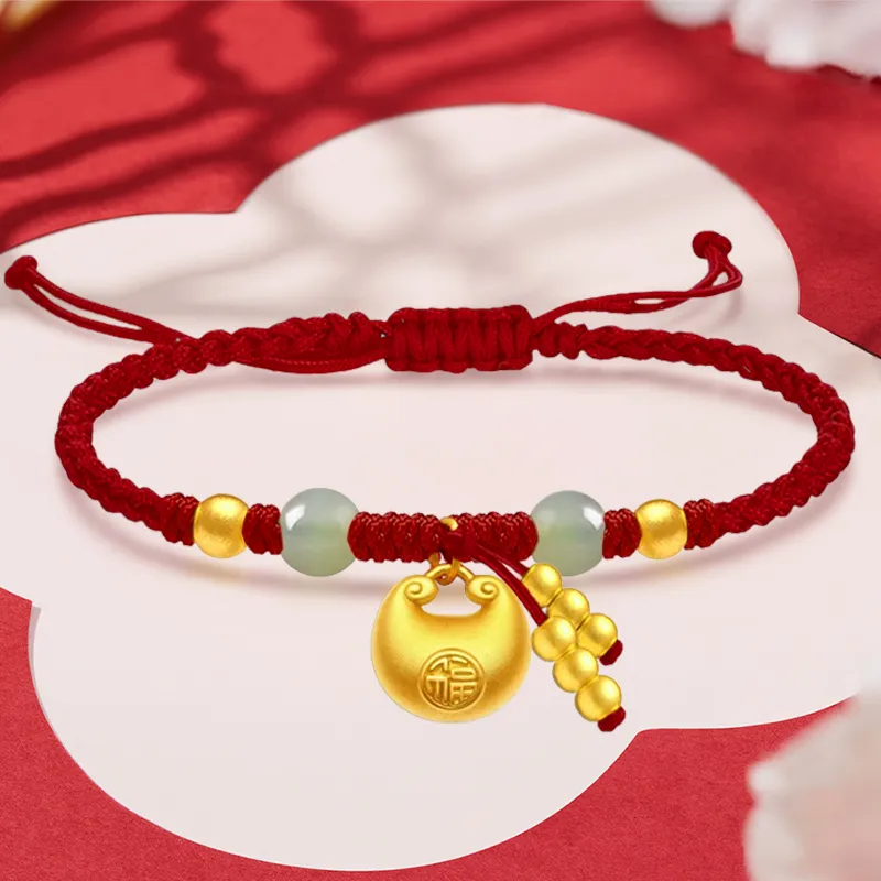 YASHENGZHUBAO Gold Bracelet Women's-4