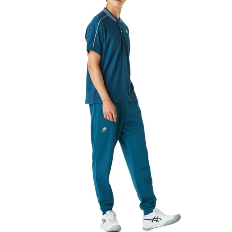 Asics Uni Knitted Sweatpants Men's Gray Blue-6