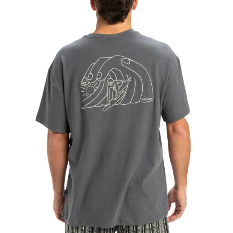 Quiksilver CL Freedom Swell T Shirt Men's Gray-3