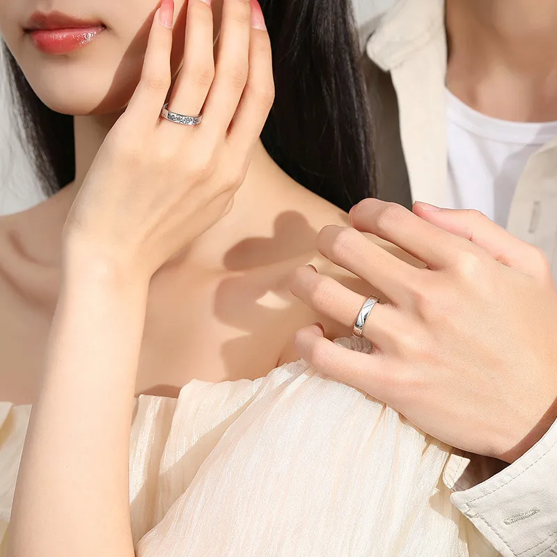 YINGNIXINDONG S999 Fine Silver Rings Unisex-4