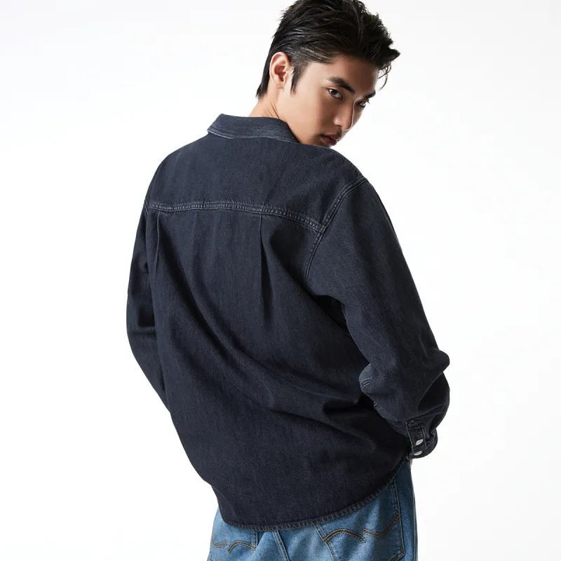 JACK&JONES Shirts Men C40 Light Denim Blue-3