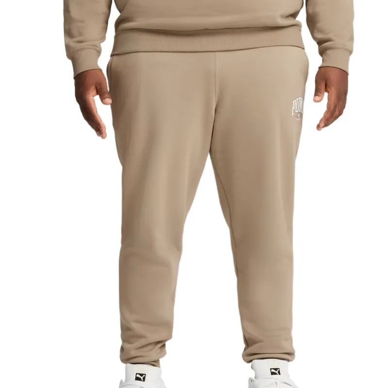 PUMA SQUAD Knitted Sweatpants Men's Khaki-2