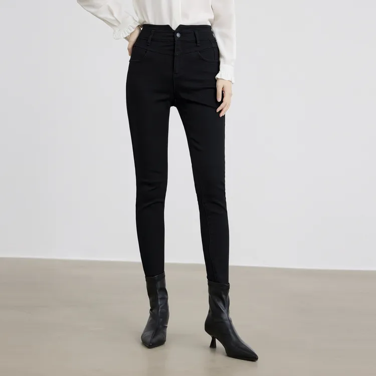 SHUIYUNJIAN Jeans Women's Black-2