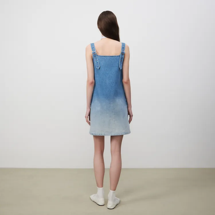 Lost In Echo Slip Dresses Women's Gradient Blue-4