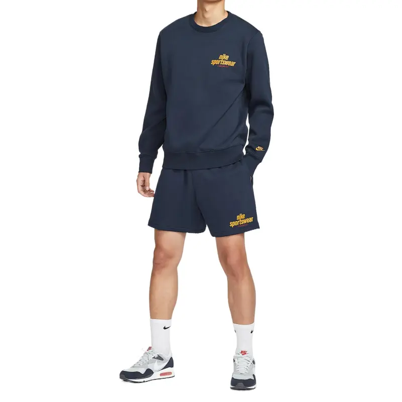 Nike Club Casual Shorts Men's Obsidian Color/Obsidian Color/University Gold-2