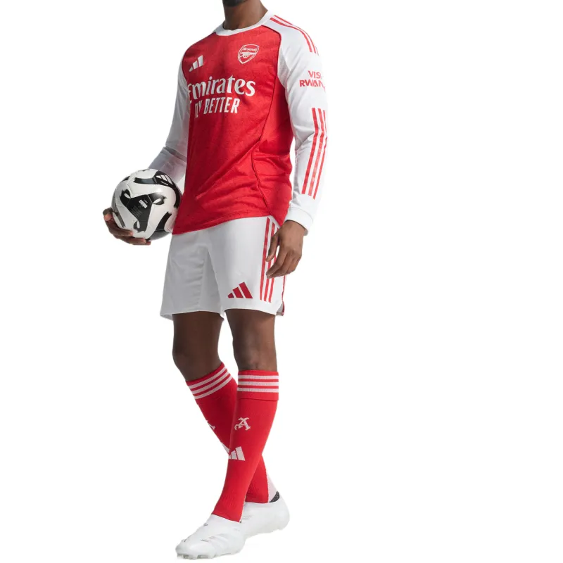Adidas Free Shipping With AdiClub Arsenal 25/26 Long Sleeve Home Authentic Jersey-4