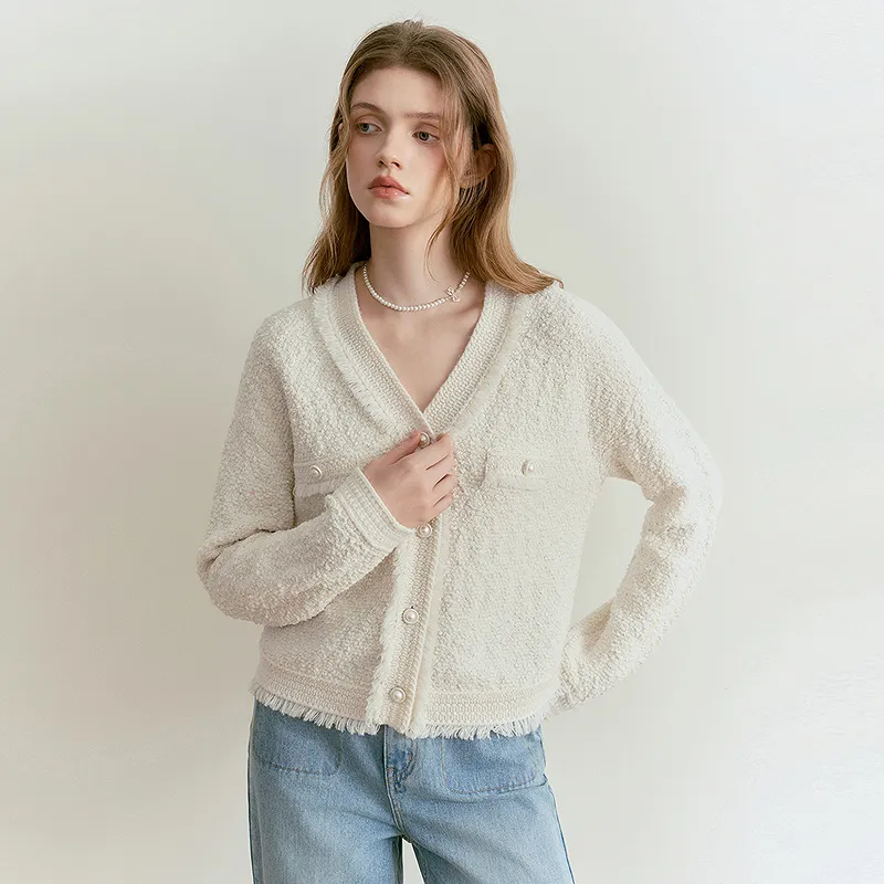 LEDIN Knitwear Women's Mist White-2