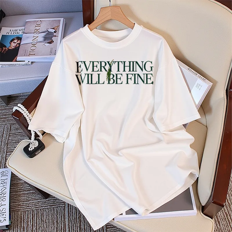 FAIRWHALE Drop Shoulder Sleeve T Shirt Women's-2