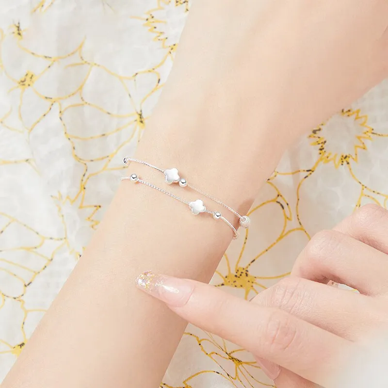 TONGBAOFU 999 Fine Silver Bracelets Women's-3