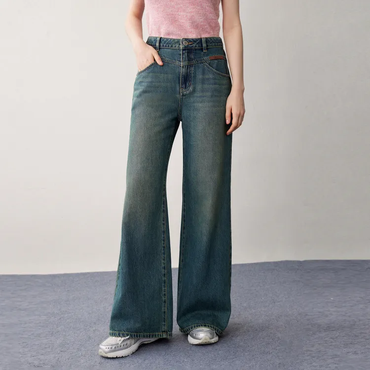 LEDIN Jeans Women's Denim Blue-2