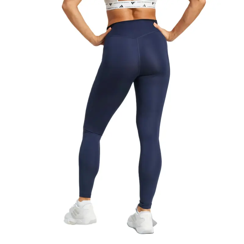 Adidas Free Shipping With AdiClub Optime Essentials Stash Pocket Full Length Leggings-2