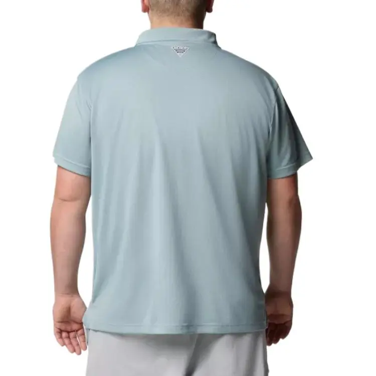 Columbia PFG Solar Stream Polo Shirt Men's Fragmented Blue-1