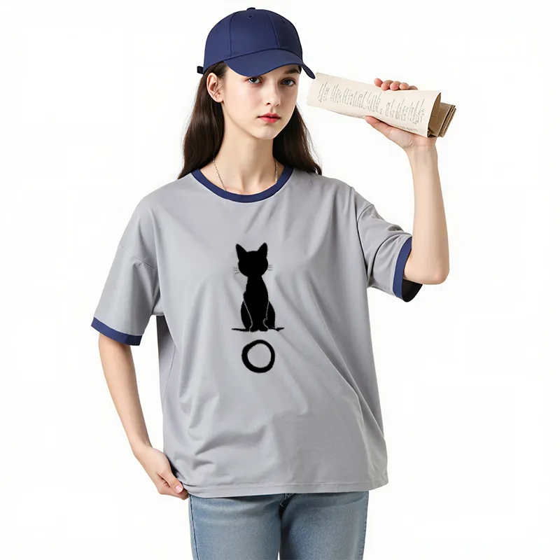 FAIRWHALE Drop Shoulder Sleeve T Shirt Women's-27