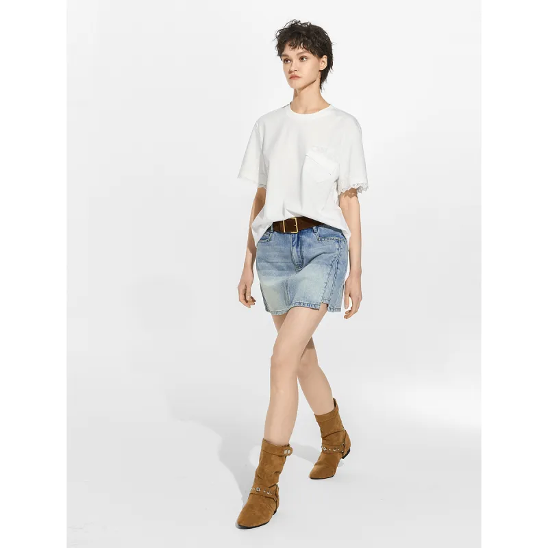 Bethine Denim Short Skirts Women's-5