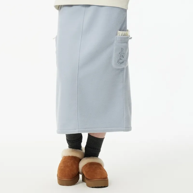 Teenie Weenie Casual Long Skirt Women's Light Blue-8