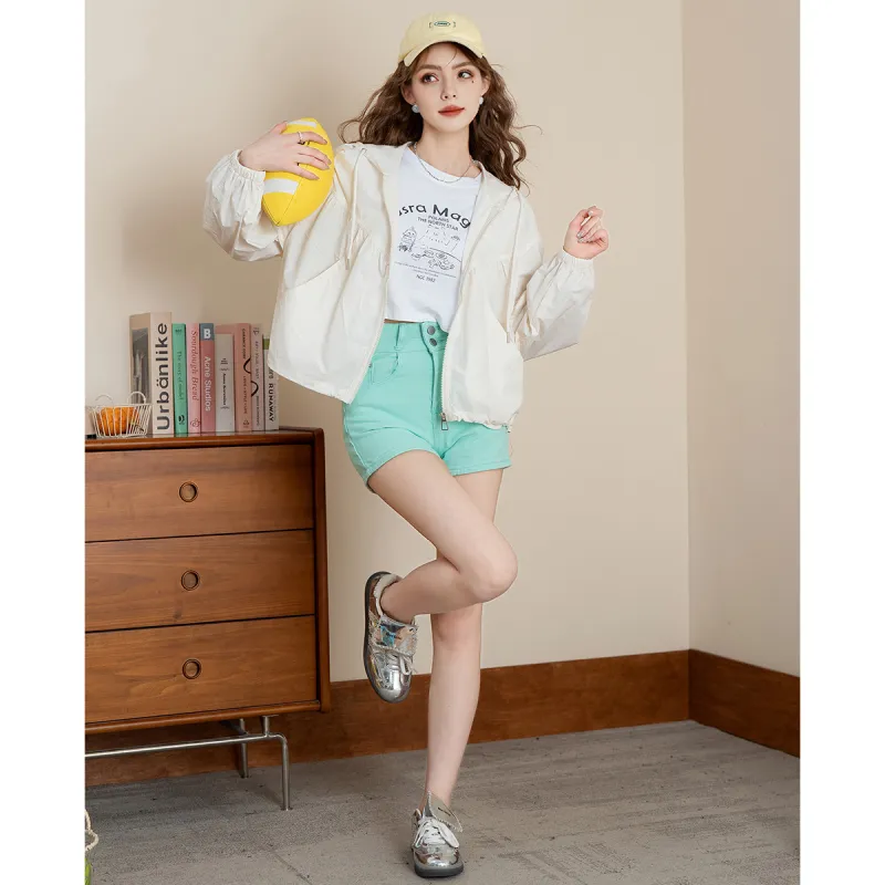 FAWENXIANGZI Cropped Coat Women's-1