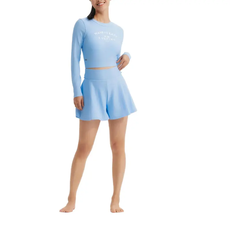 DECATHLON Swimming Shorts Women's Baltic Sea Blue-8