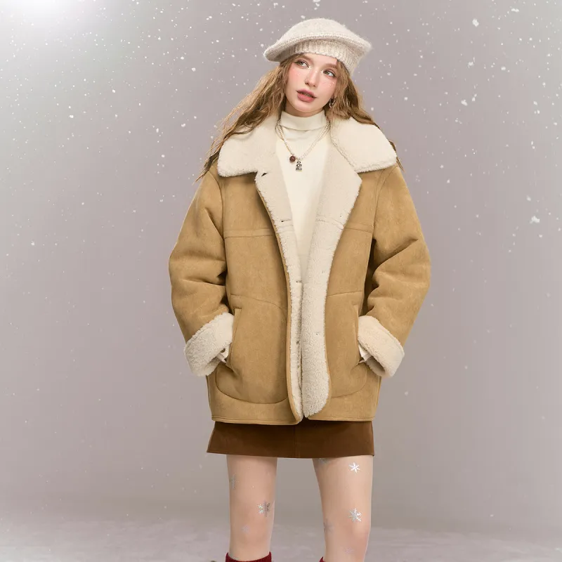 ELF SACK Puffer Jacket Women's Vintage Beige Yellow-5