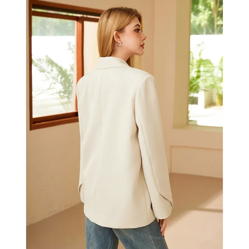 FAWENXIANGZI Business Suit Women's Ecru-4