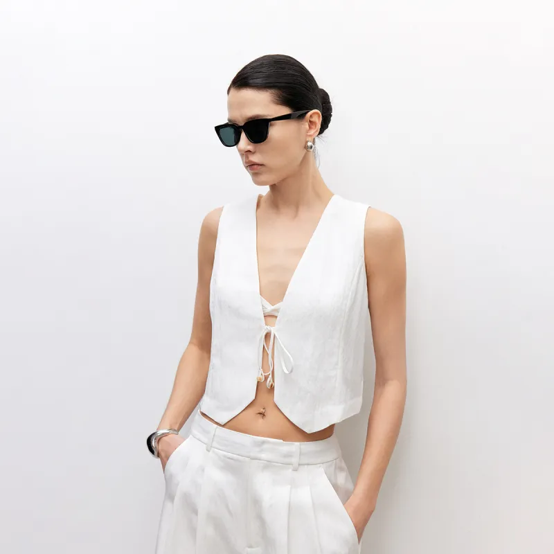 ONLY Vests Women's S00 White-5