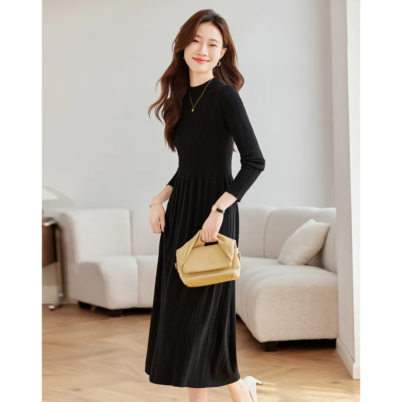 Love Elaine Long Sleeved Dress Women's Black-2
