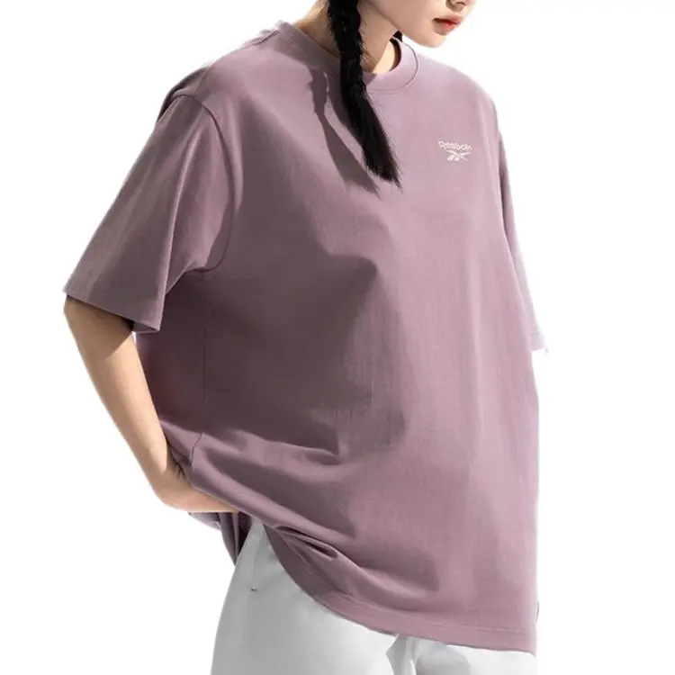 Reebok T Shirt Unisex Gray Purple-1