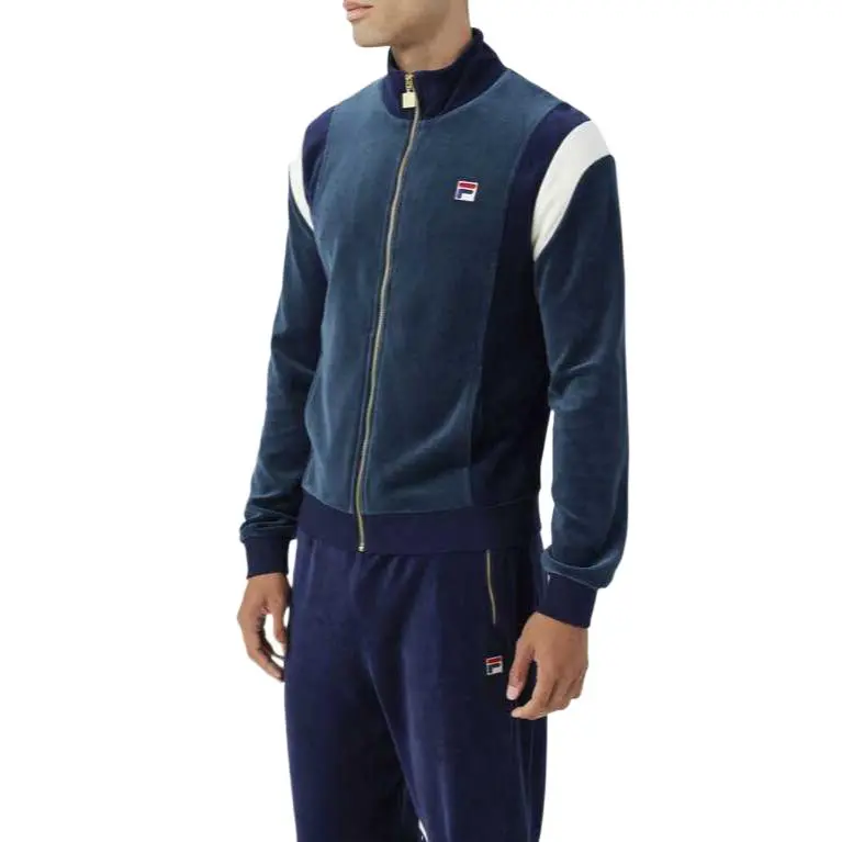 FILA Floyd Jackets Coats Men's Dark Blue Green Marine Blue White Egret-1
