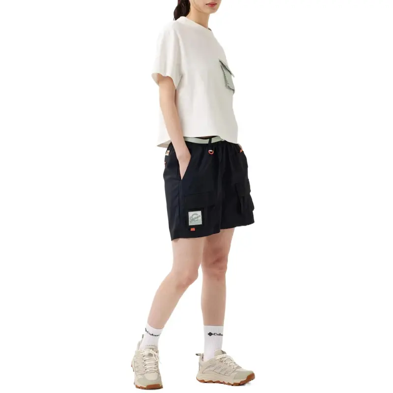 Columbia FW/AW24 PublicCoveBeach Cargo Shorts Unisex Black 010-4