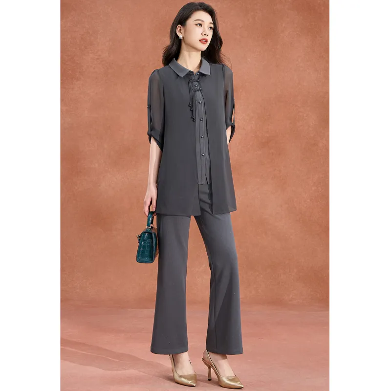 Mylan Casual Suits Women's Gray-2