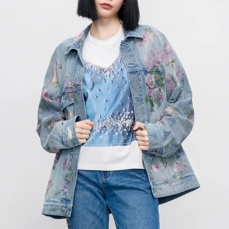 TCH Denim Jacket Unisex Denim Light Blue-3
