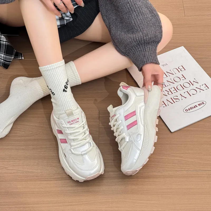 RENBEN Wear resistant, Lightweight, Breathable, And Non slip. Low Top Casual Shoes Women's-14