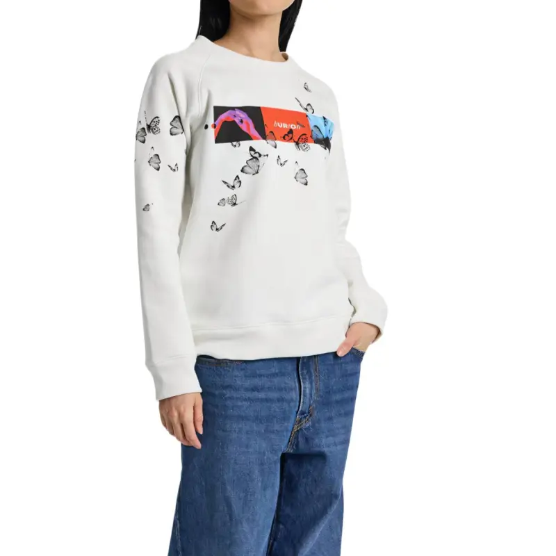 BURTON Talent Scout Fleece Crew Sweatshirt Women's Sturdy White-3