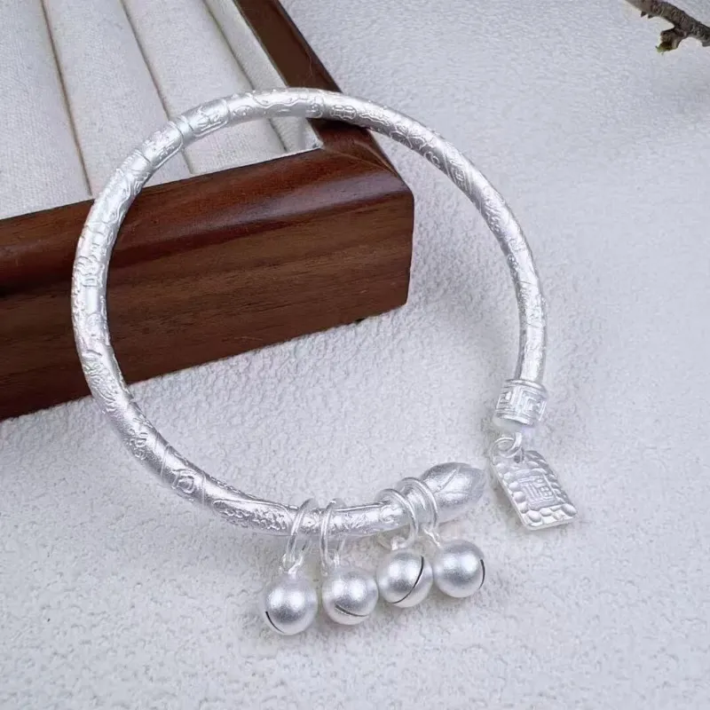 FUYUFU 999 Fine Silver Bangles Women's-1