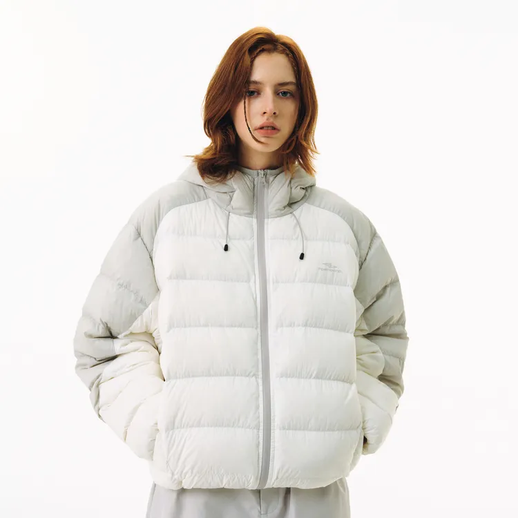 FPA Down Jacket Unisex White Gray-2
