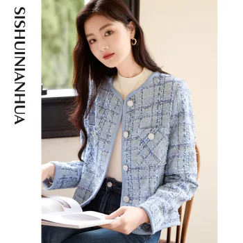 Like The Age Of Water Velvet feel Coat Regular Women's Blue
