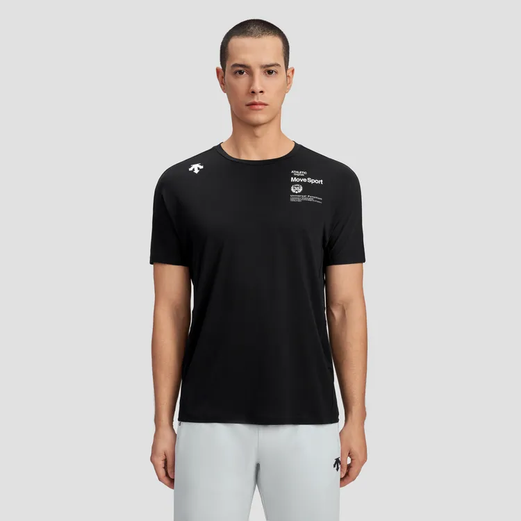 DESCENTE Set in Sleeve T Shirt Men's-2
