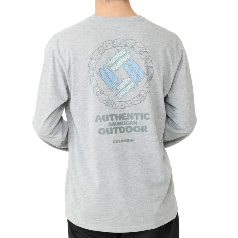 Columbia x Shoji Shimizu Omniwick Enjoy Mountain Life™ T-Shirt Unisex Gray-3