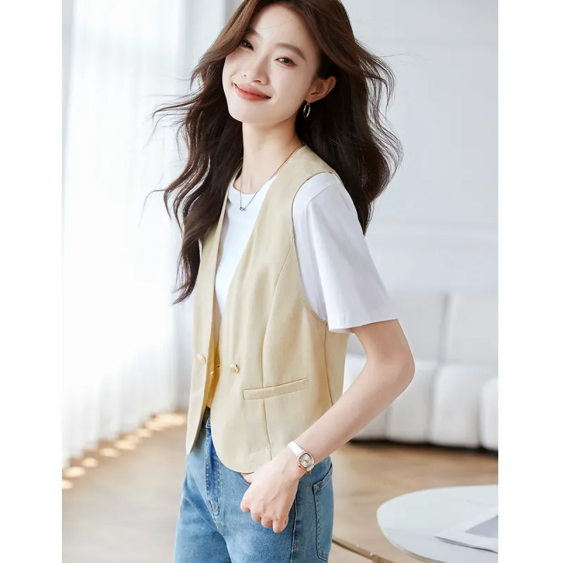 Still quiet Crop Tops Women's Light Khaki-3