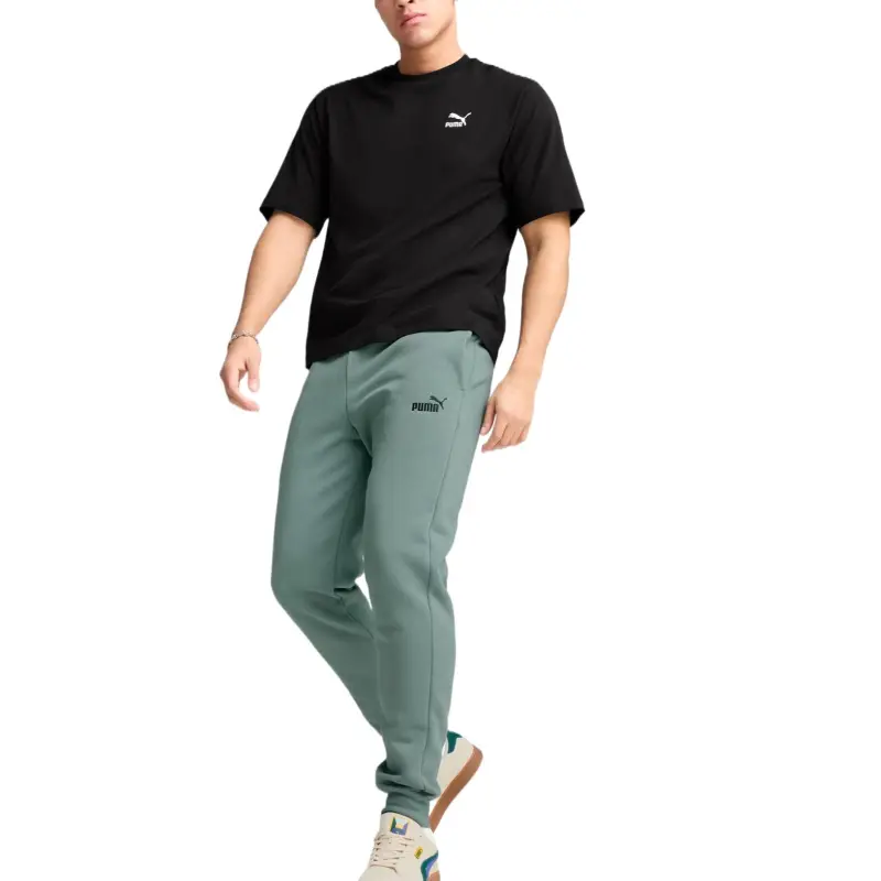 PUMA Essentials No. 1 Knitted Sweatpants Men's Green-4