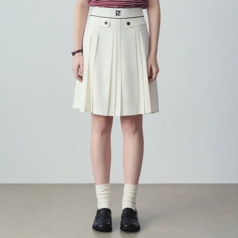 Teenie Weenie Casual Short Skirts Women's White-2