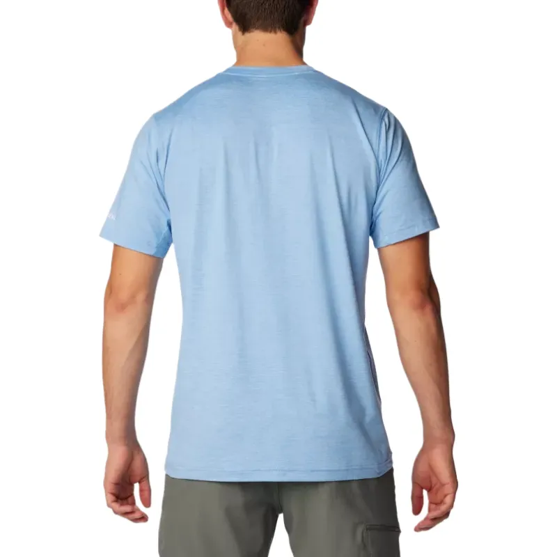 Columbia Collegiate Tech Trail T Shirt Men's Light Blue-2