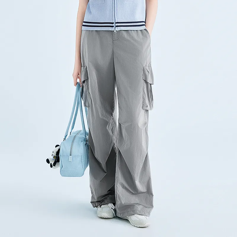 LEDIN Cargo Pants Women's Tin Gray-2