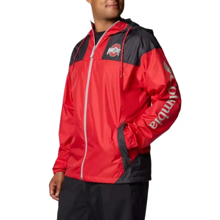 Columbia Flash Challenger Trench Coat Men's Deep Red/Black-2