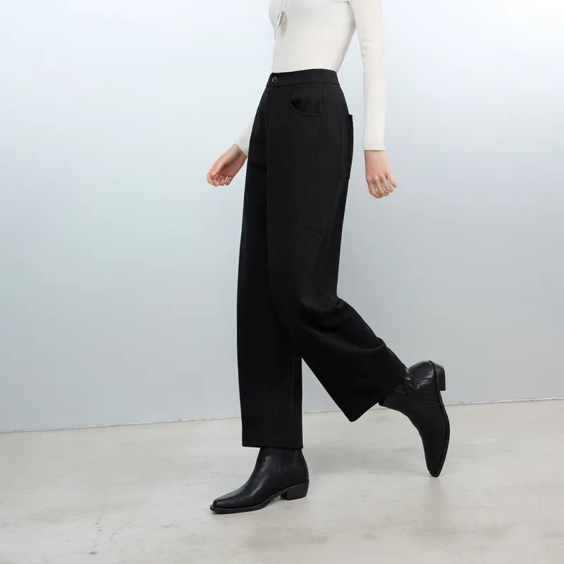 3COLOUR Casual Pants Women's Classic Black-3