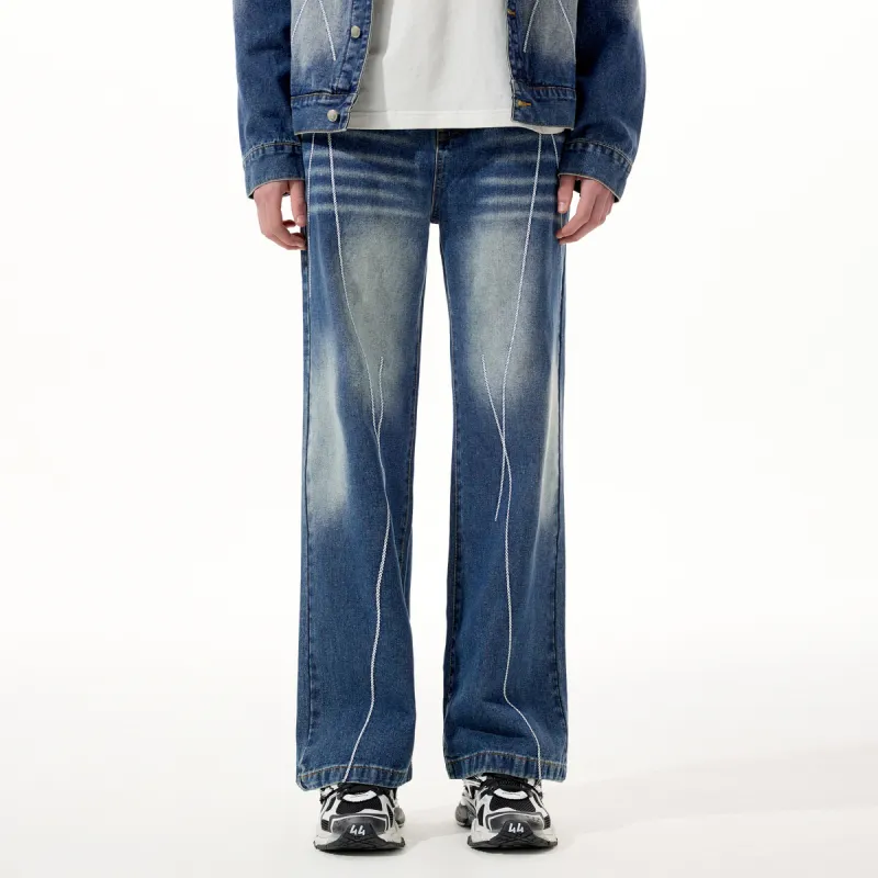 FORHUG Jeans Unisex Washed Blue-3