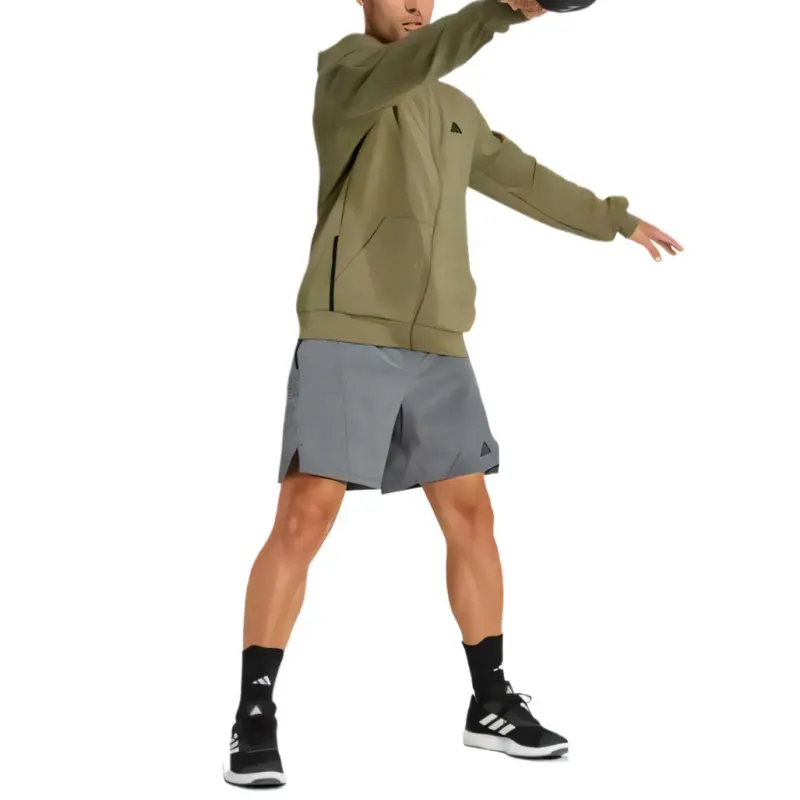 Adidas AEROREADY Casual Shorts Men's Dark Gray-3