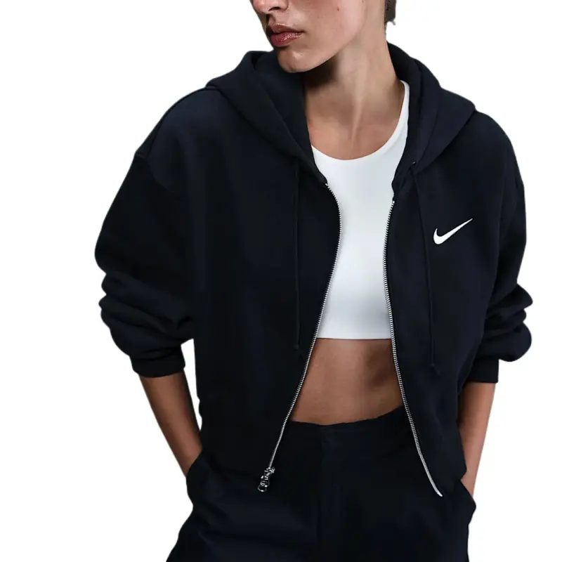 Nike Sportswear Phoenix Fleece Women's Loose Cropped Full Zip Hoodie-1
